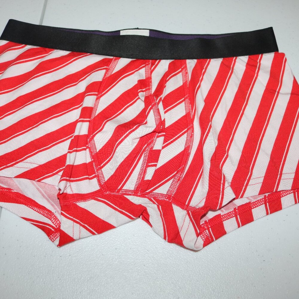 MeUndies Peppermint stripe men's Trunks size medium